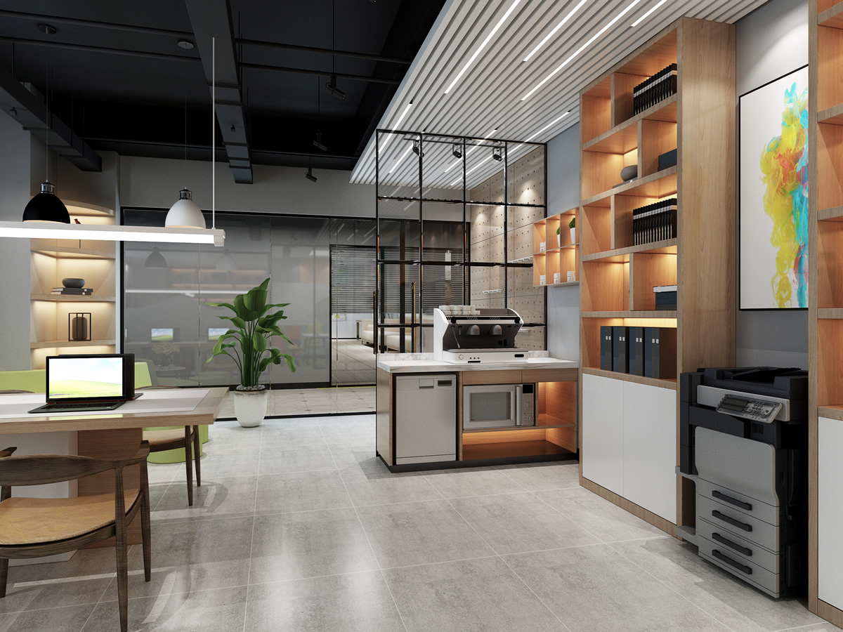 海文電力小型辦公室裝修設(shè)計(jì)(圖1)