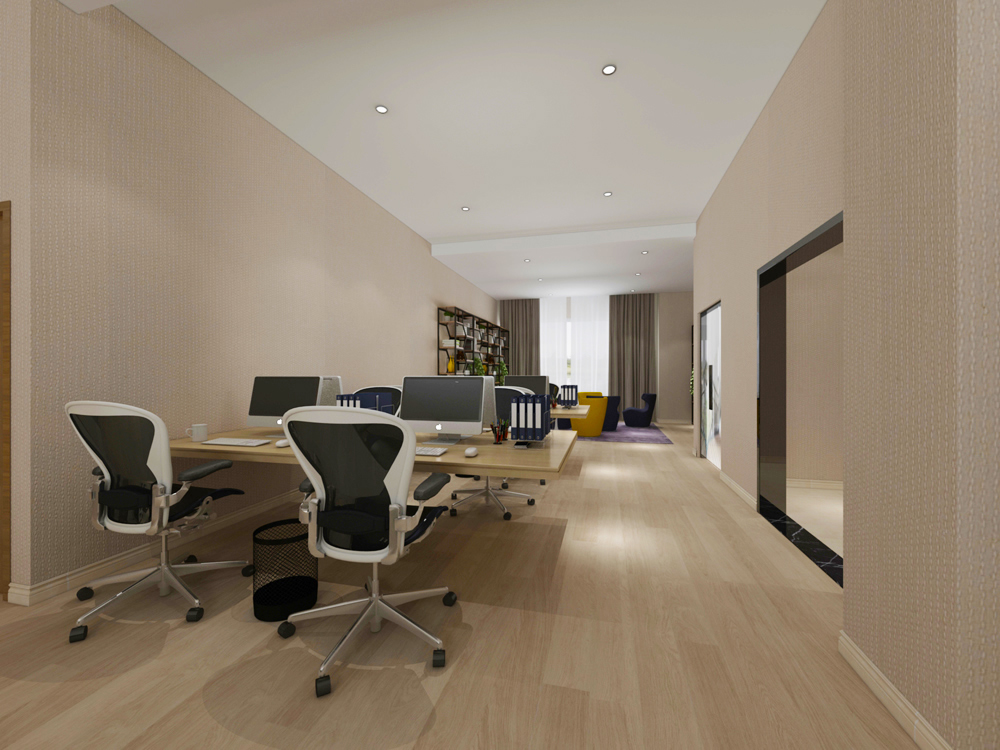 納圖電力2200m2簡約風辦公樓裝修設計項目(圖3)