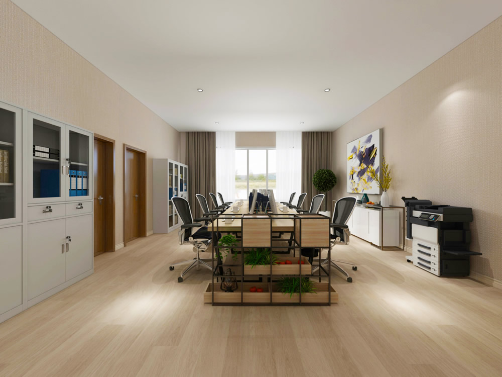 納圖電力2200m2簡約風辦公樓裝修設計項目(圖4)