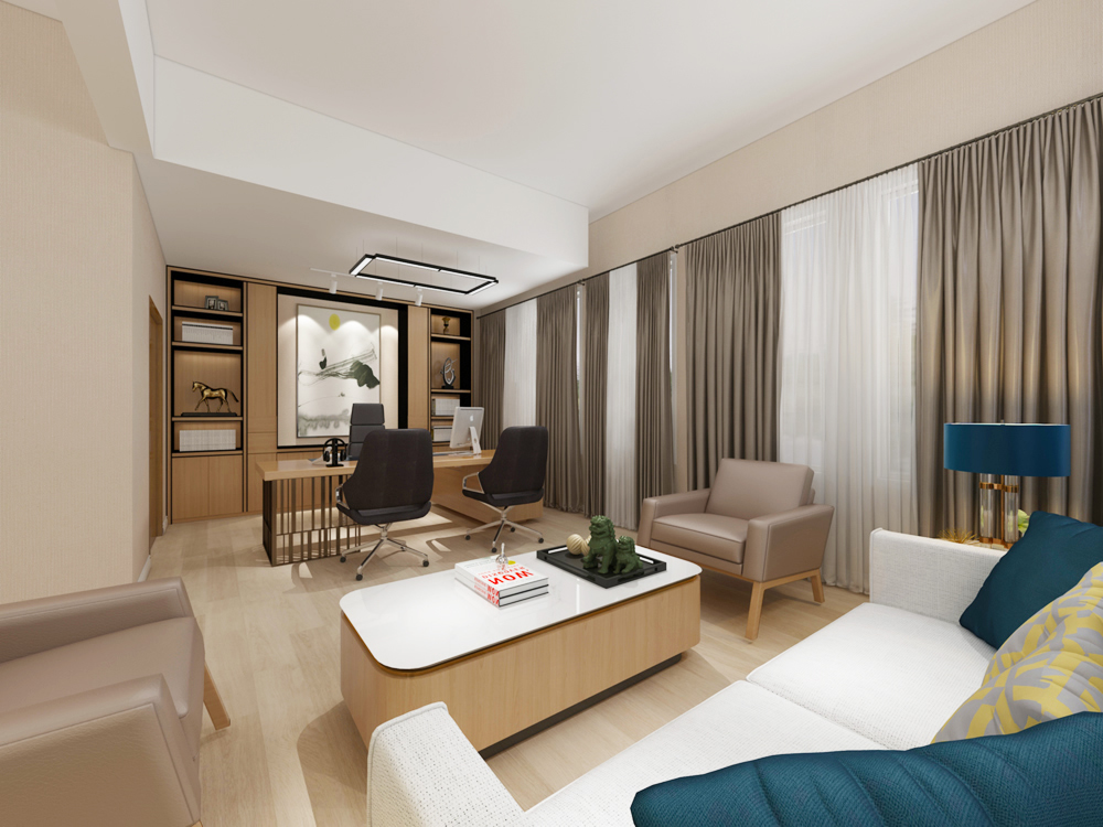 納圖電力2200m2簡約風辦公樓裝修設計項目(圖6)