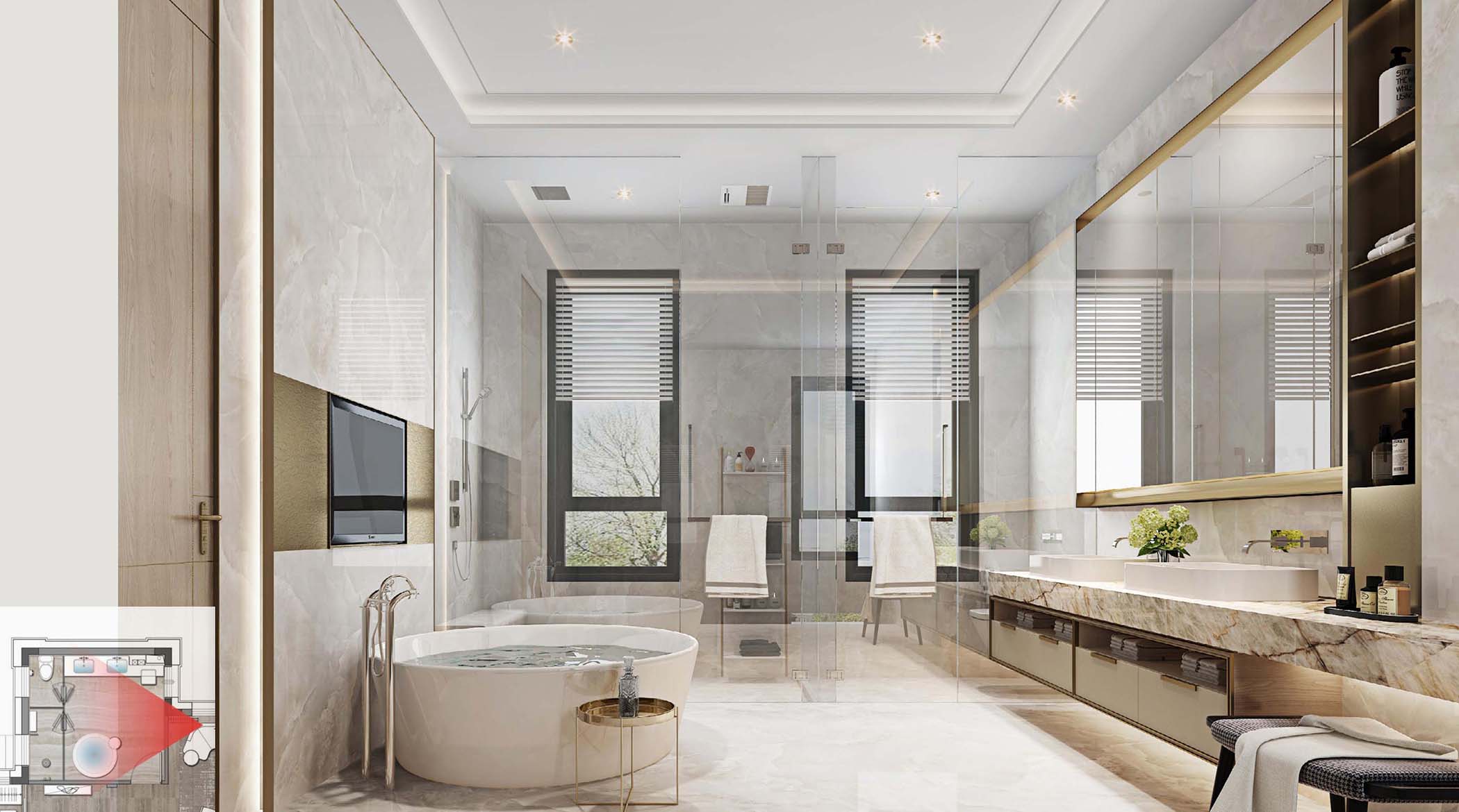 太平.某山莊A戶(hù)型新中式樣板間裝飾裝修工程(圖5) 00二層主衛(wèi).jpg