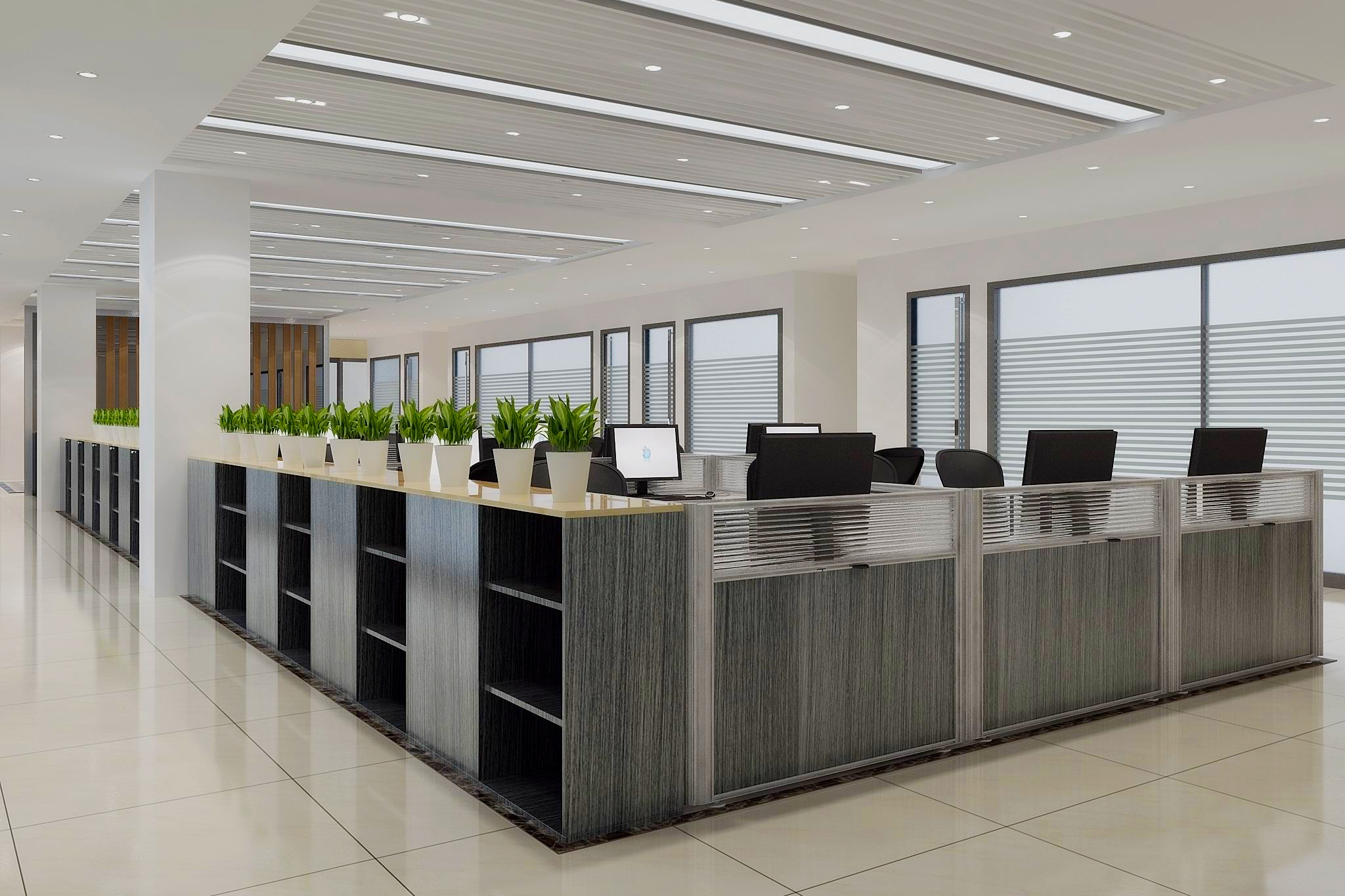 合肥九牧1000平方辦公室裝修(圖2) 敞開辦公區(qū).jpg