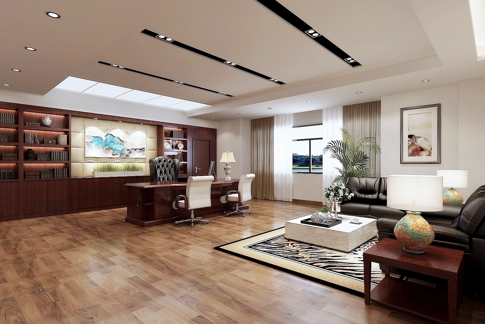 合肥九牧1000平方辦公室裝修(圖3) 董事長辦公室.jpg