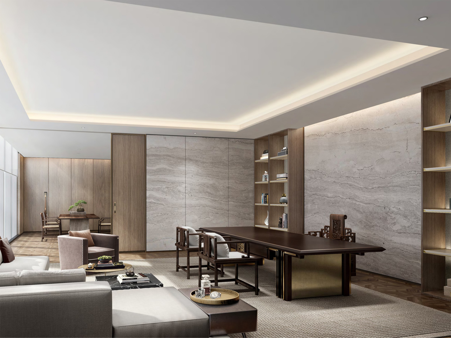 宣城涇縣皖新機(jī)電總經(jīng)理室裝修案例(圖2) 總經(jīng)理室2.jpg