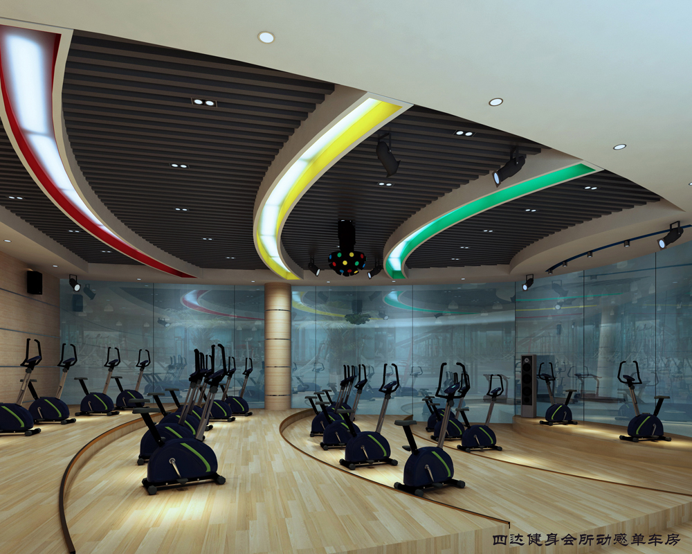 四達(dá)健身會(huì)所-健身房裝修(圖4)