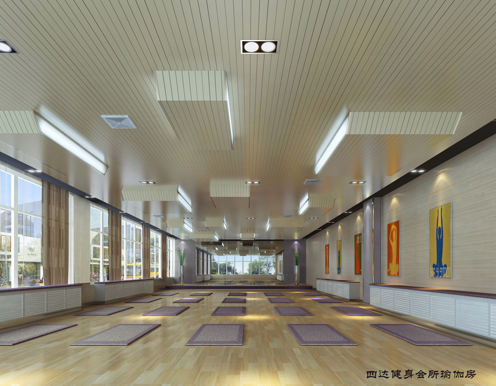 四達(dá)健身會(huì)所-健身房裝修(圖3)