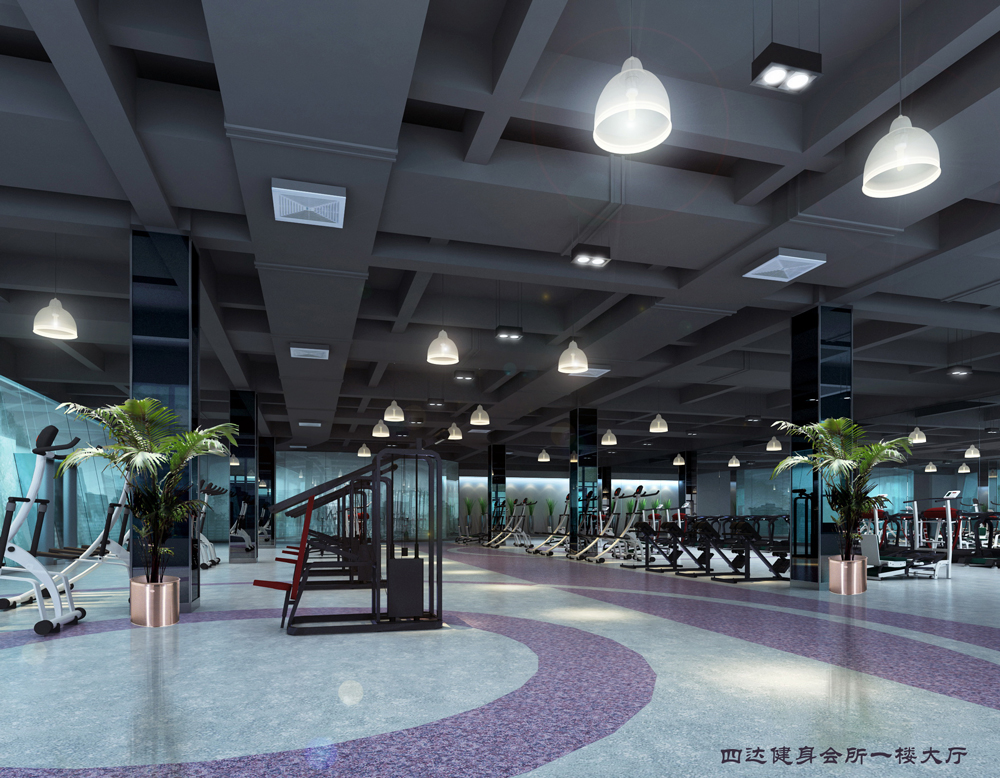 四達(dá)健身會(huì)所-健身房裝修(圖6)