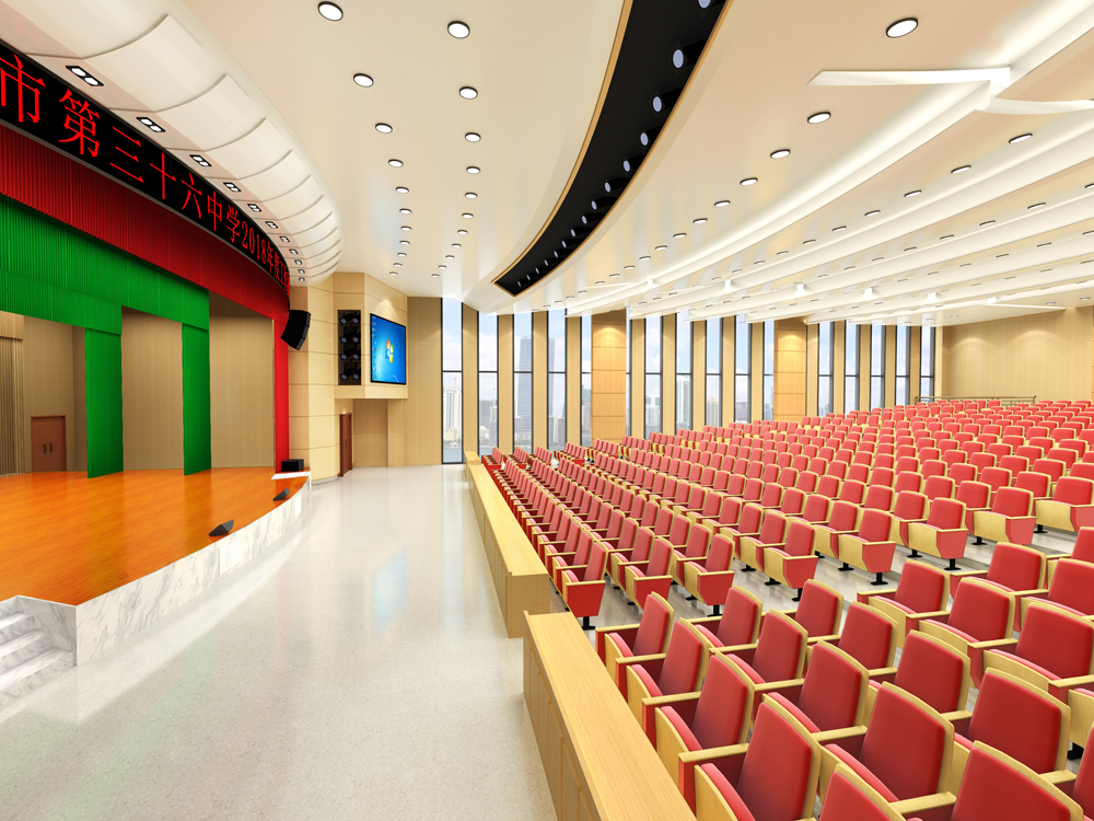 合肥市第三十六中報告廳裝修設(shè)計(圖2)