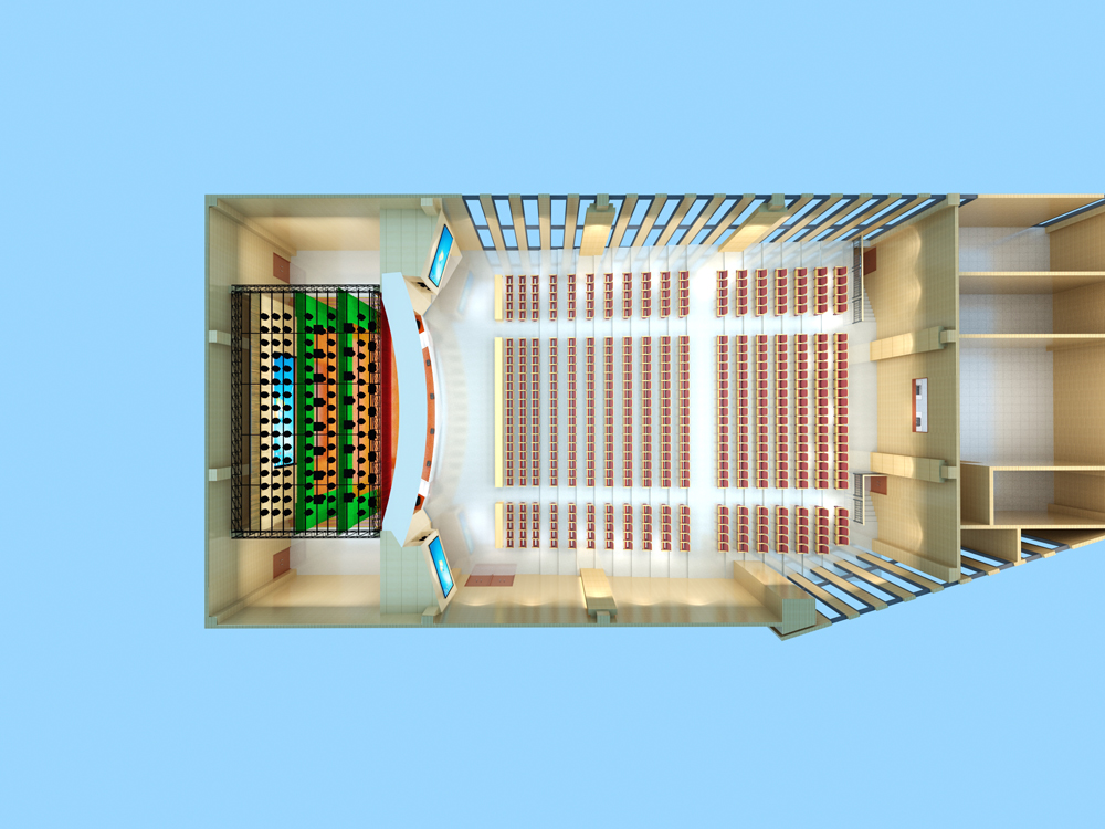 合肥市第三十六中報告廳裝修設(shè)計(圖5)